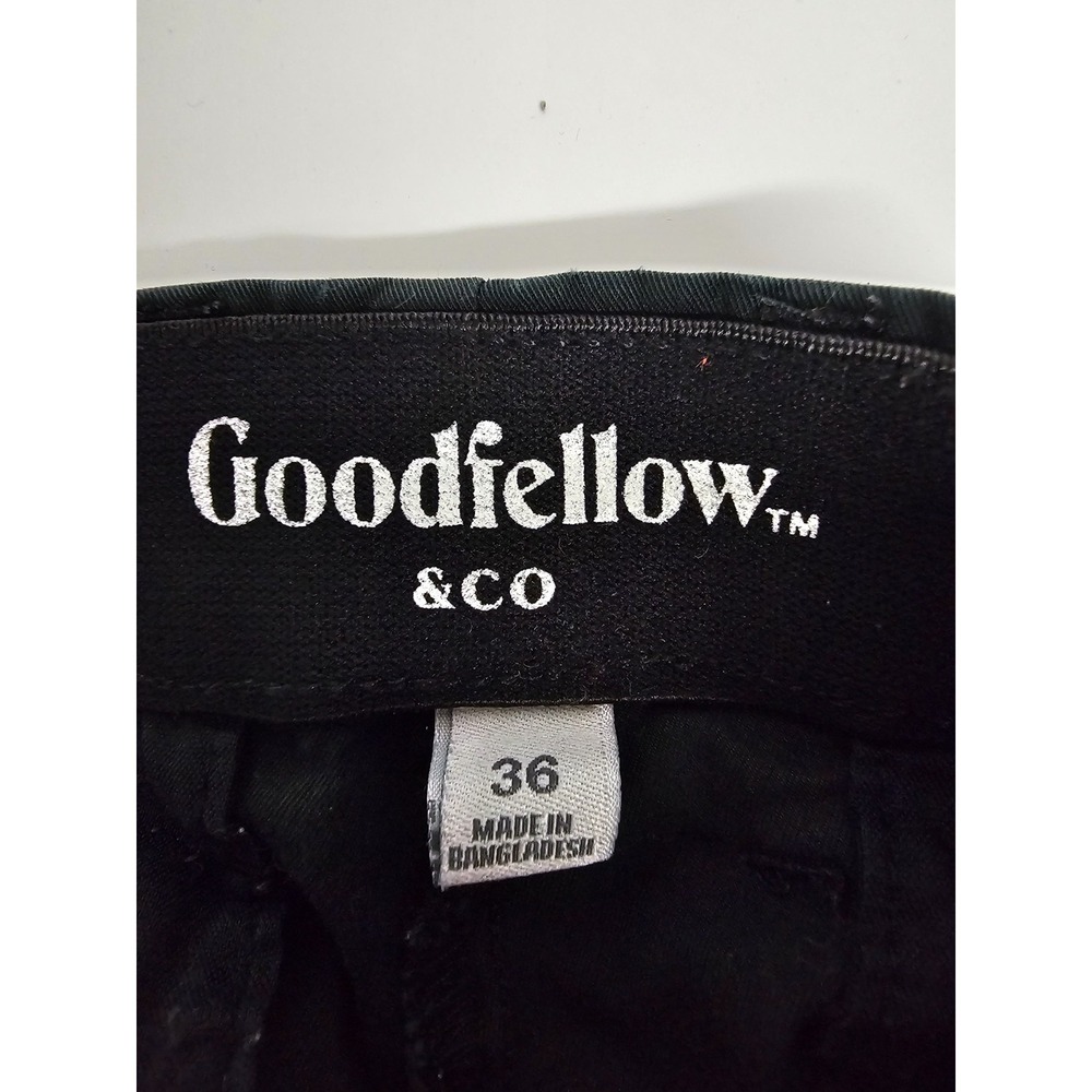 Goodfellow & Co men's black flat front shorts with pockets size 36/9 inch inseam - Picture 9 of 12
